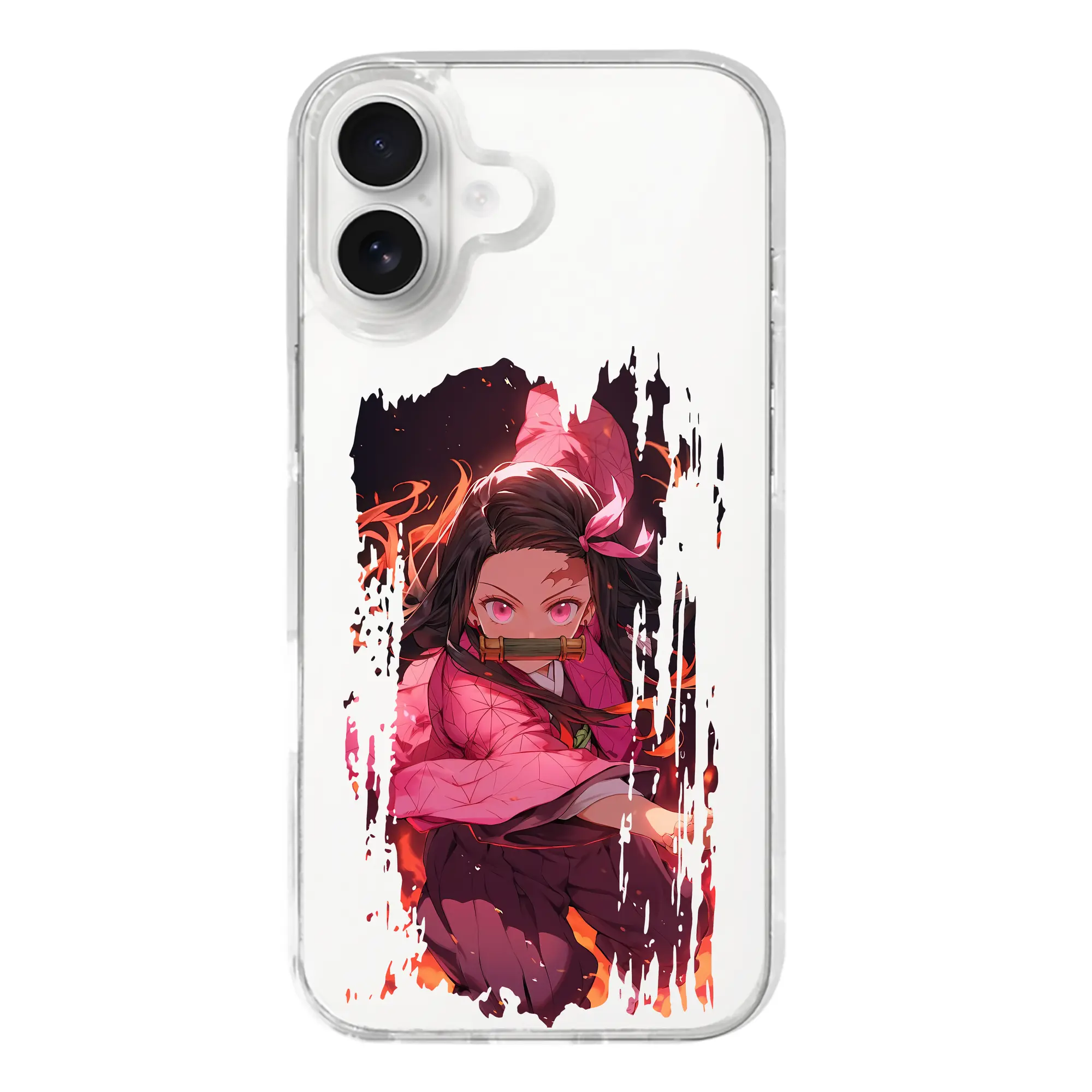 鬼滅の刃 グッズ,竈門 禰豆子 - iPhone 17シリーズ 透明スマホケース – 薄型・耐衝撃・精密フィット保護カバー